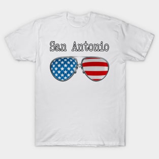 AMERICA PILOT GLASSES SAN ANTONIO CITY T-Shirt